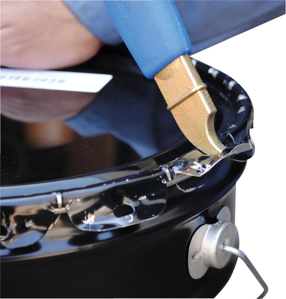 Picture of Vestil Manufacturing PAIL-PAL-UN 11 x 3.5 x 1.875 in. Cast Steel UN Rated Pail Opener - 5 gal - Gold