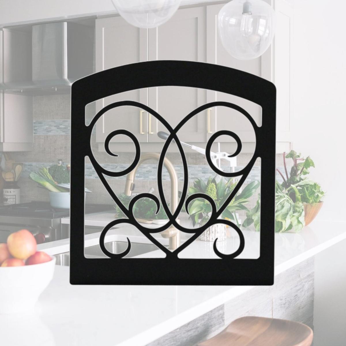 Picture of Village Wrought Iron NH-110 Victorian Heart Napkin Holder