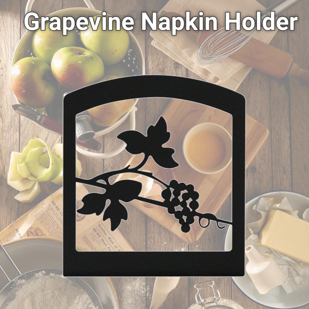 Picture of Village Wrought Iron NH-157 Grapevine Napkin Holder
