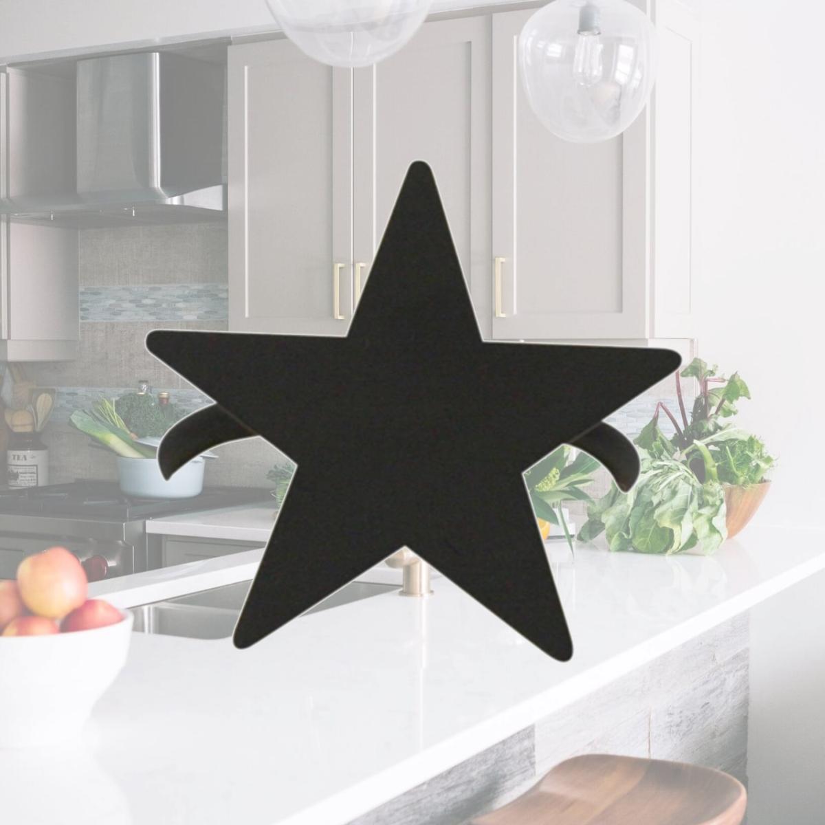 Picture of Village Wrought Iron NR-45 Star Napkin Ring - Black