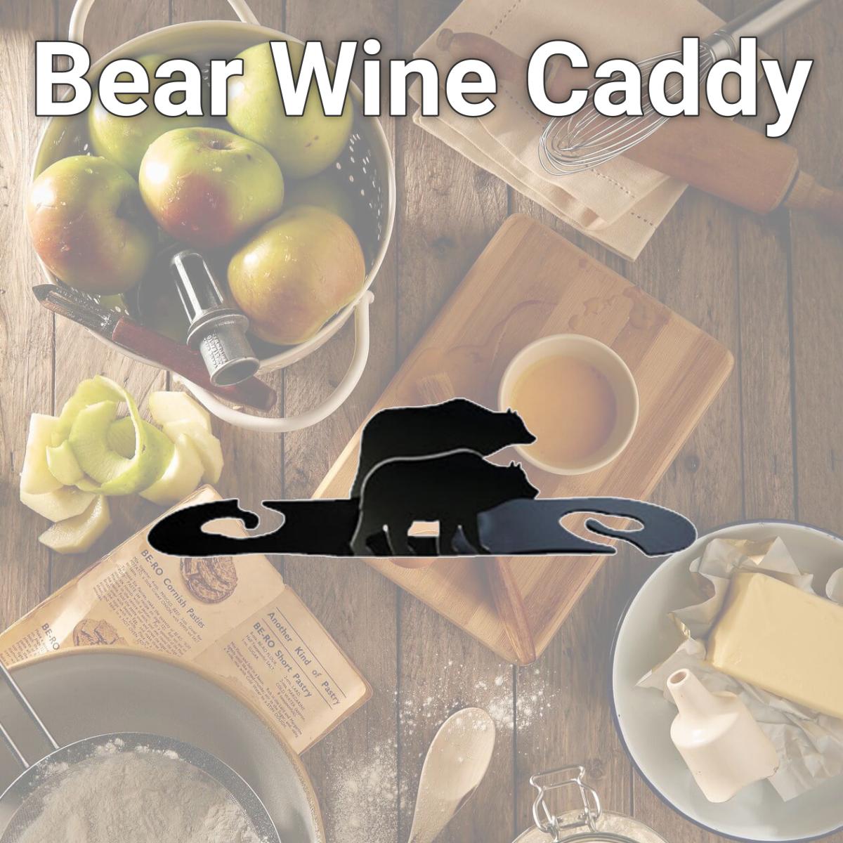 Picture of Village Wrought Iron WRC-14 Bear Wine Caddy