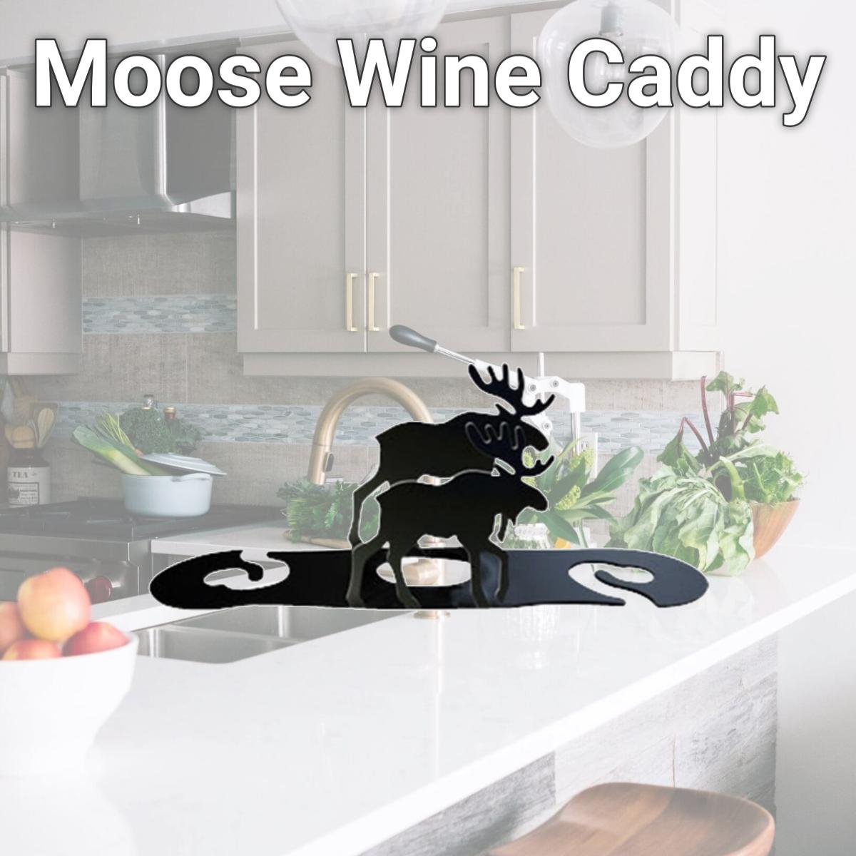 Picture of Village Wrought Iron WRC-19 Moose Wine Caddy