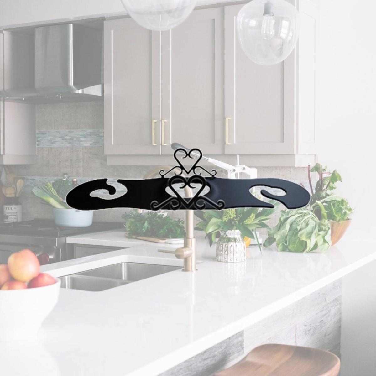 Picture of Village Wrought Iron WRC-51 Heart Wine Caddy