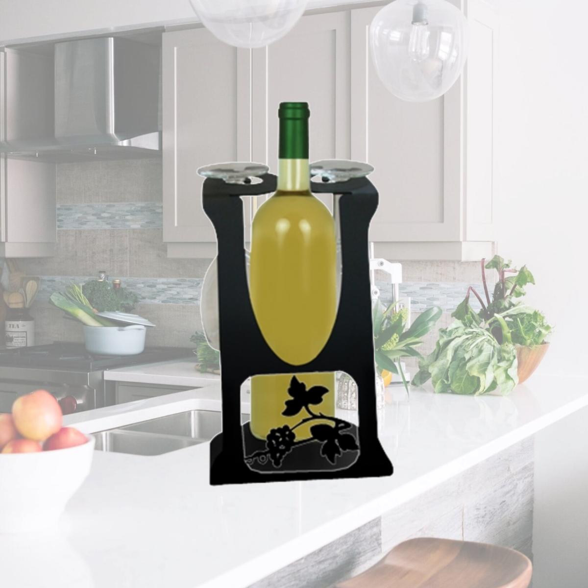 Picture of Village Wrought Iron WRC-C-157 Wine Holder Grapevine Desig