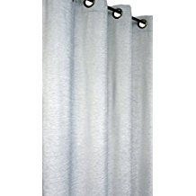 50 X 96 In. Unlined Size Chenille Luxe Grommet Panel - Silver