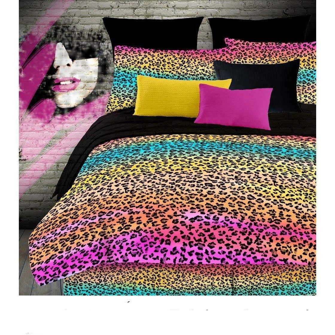 736425630293 Rainbow Leopard Sleep Over Bag - Multi Color