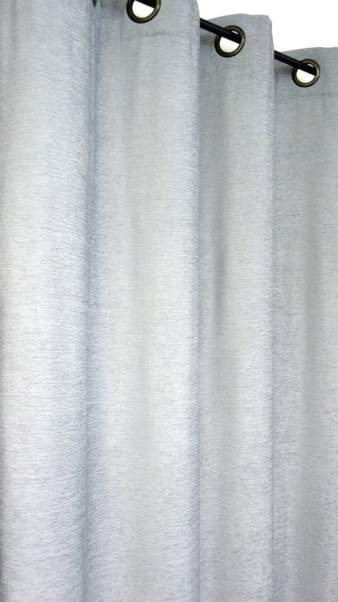736425620324 50 X 84 In. Unlined Size Chenille Luxe Grommet Panel - Silver