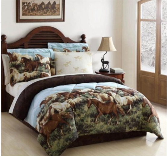 20691801bb-mul Thunder Run Bed In A Bag Comforter Set, Brown - Twin Size, 6 Piece