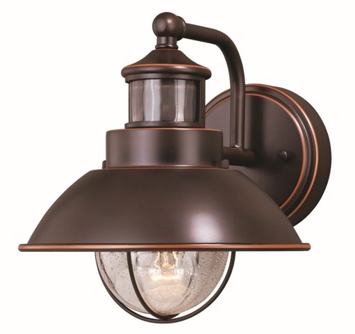 T0252 8 In. Harwich Dualux Outdoor Wall Light, Burnished Bronze