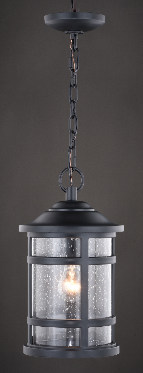 T0525 8.5 In. Southport Outdoor Pendant, Matte Black