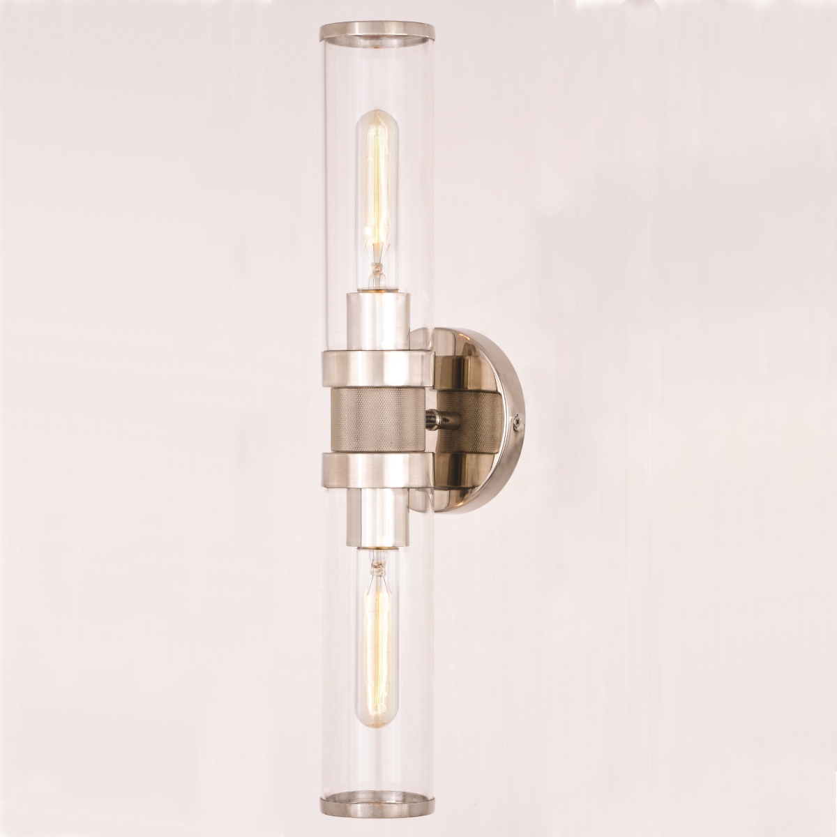 Picture of Vaxcel International W0389 4.75 in. Levitt 2 Light Wall Light, Polished Nickel