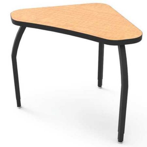 Elo Connect 4 Desk With Fusion Maple Laminate & 3 Adjustable Black Legs - 26-31 X 36 X 24 In.