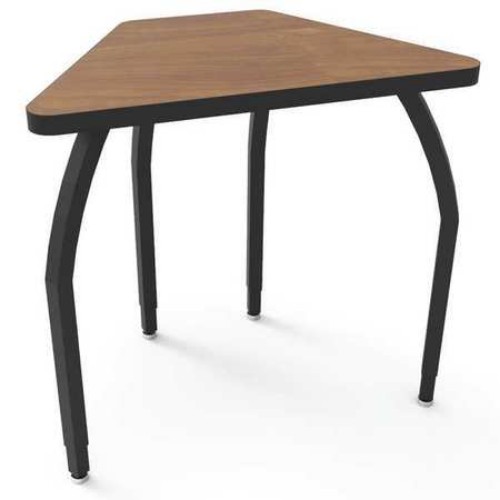 Elo Connect 6 Desk With Wild Cherry Laminate & 4 Adjustable Black Legs - 26-31 X 30 X 18 In.