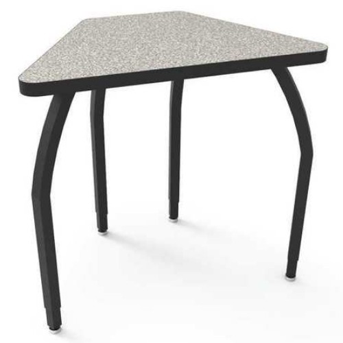Elo Connect 6 Desk With Grey Nebula Laminate & 4 Adjustable Black Legs - 26-31 X 30 X 18 In.