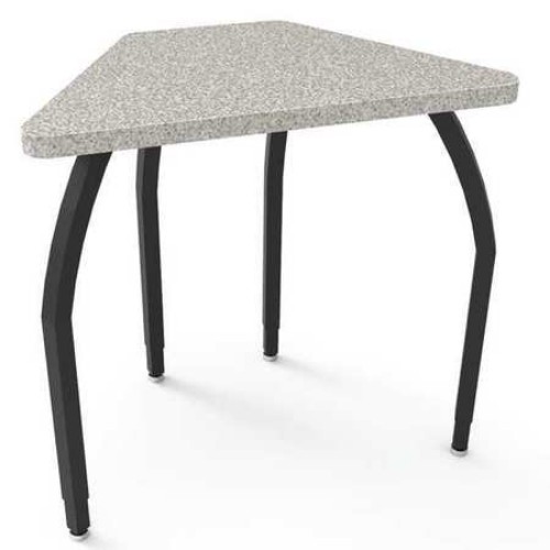 Elo Connect 6 Desk, Grey Nebula Laminate & Banding With 4 Adjustable Black Legs - 26-31 X 30 X 18 In.