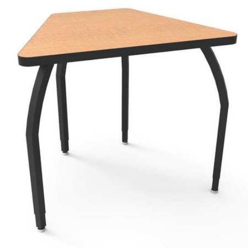 Wisconsin Bench Elo7217-adj09-94 Elo Connect 8 Desk With Fusion Maple Laminate & 4 Adjustable Black Legs - 26-31 X 33 X 24 In.