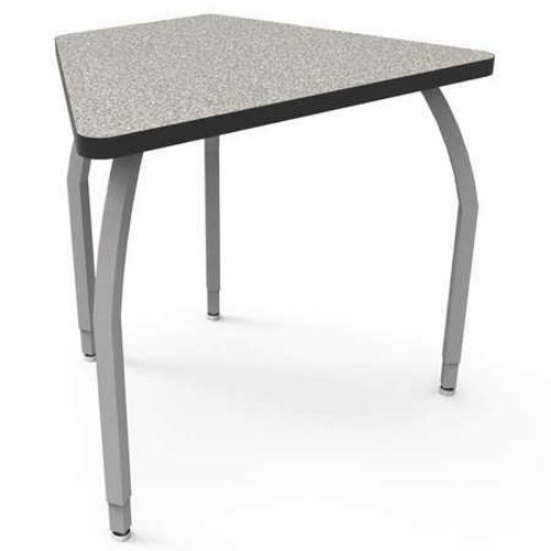 Elo Connect 8 Desk With Grey Nebula Laminate & 4 Adjustable Black Legs - 26-31 X 33 X 24 In.