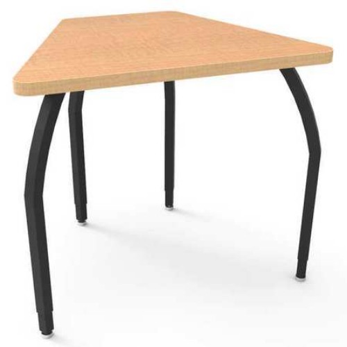 Wisconsin Bench Elo6217-adj09-94-94 Elo Connect 8 Desk, Fusion Maple Laminate & Banding With 4 Adjustable Black Legs - 26-31 X 33 X 24 In.