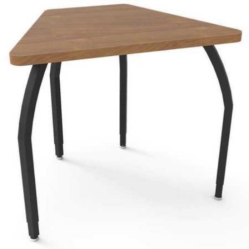Elo Connect 8 Desk, Wild Cherry Laminate & Banding With 4 Adjustable Black Legs - 26-31 X 33 X 24 In.