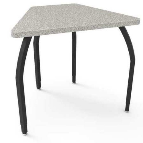 Elo Connect 8 Desk, Grey Nebula Laminate & Banding With 4 Adjustable Black Legs - 26-31 X 33 X 24 In.