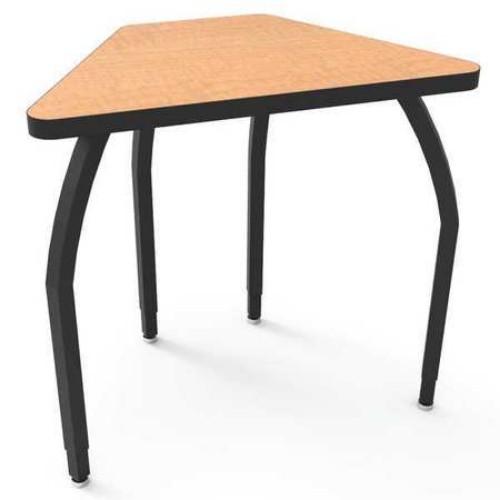 Wisconsin Bench Elo7216-eja09-94 Elo Connect 6 Desk With Fusion Maple Laminate & 4 Junior Adjustable Black Legs - 21-26 X 30 X 18 In.