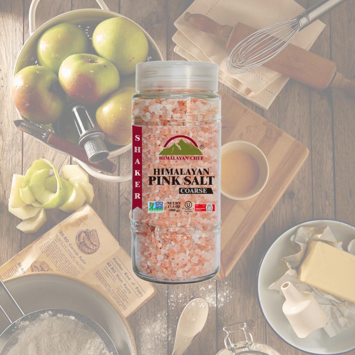 Picture of Himalayan Chef 5305 17.5 oz Pink Salt - Coarse Glass Refill