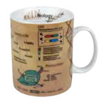 44 1 330 1824 Mugs Of Knowledge Biology - Set Of 4