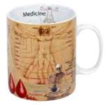 44 1 330 1909 Mugs Of Knowledge Medicine - Set Of 4