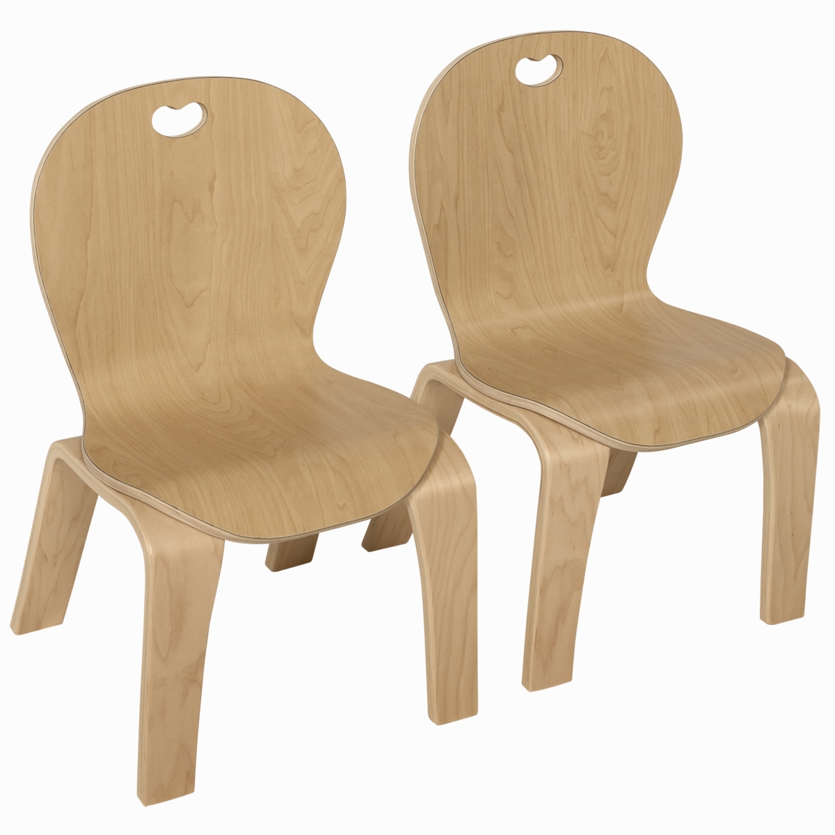Mh881002 10 In. Bentwood Kids Chair - Set Of 2