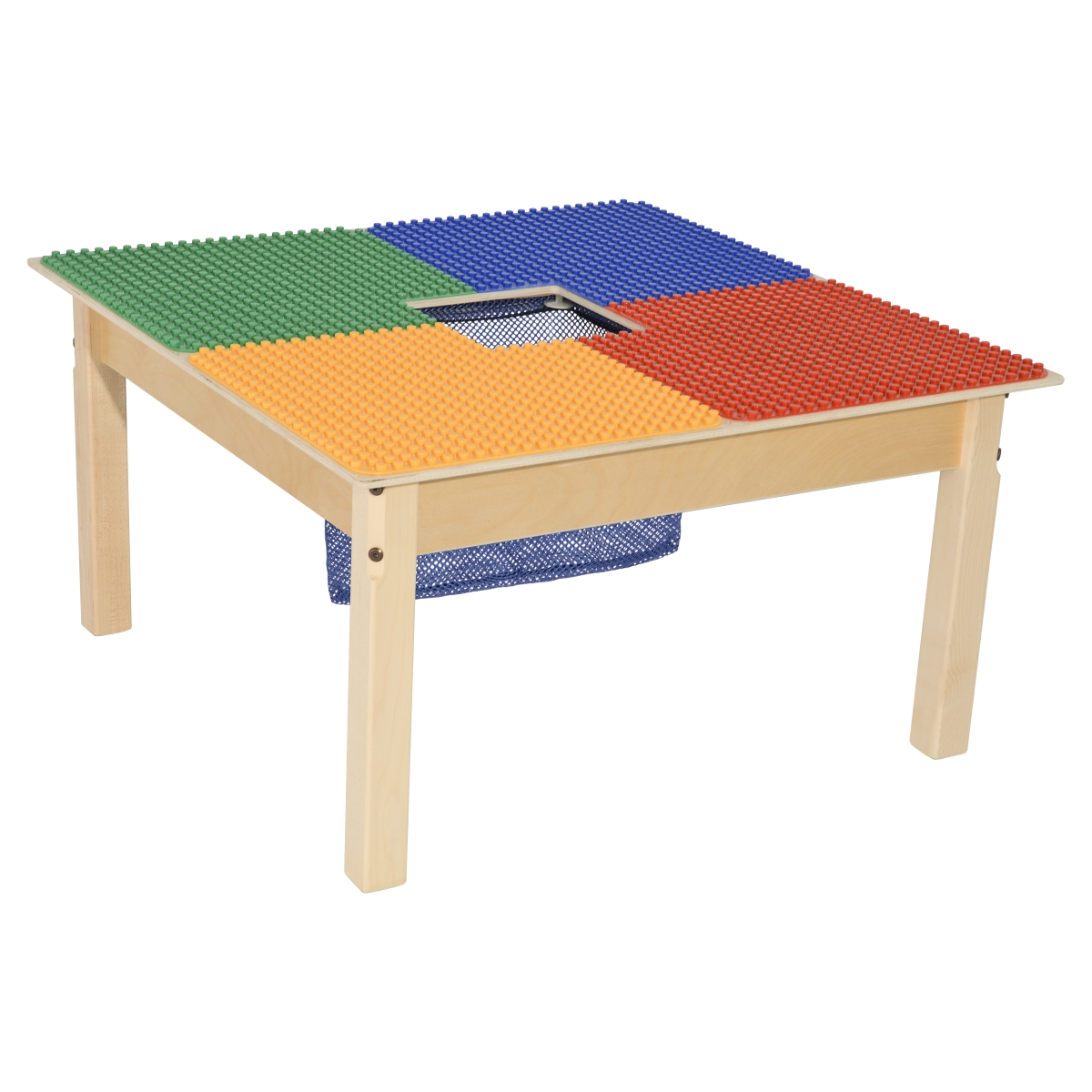 Tp3131pgn14 14 In. Duplo Compatible Square Table With Legs, Multi Color