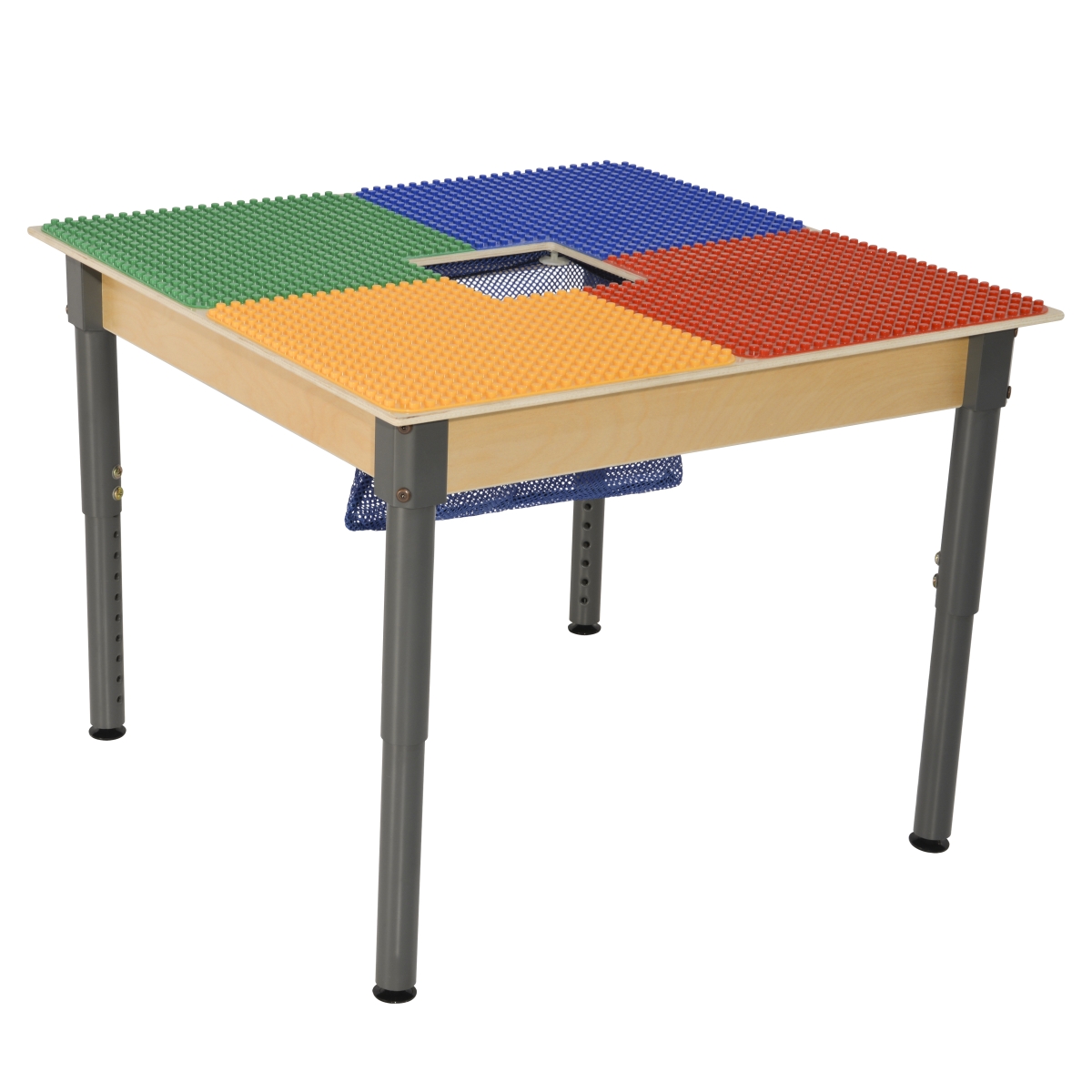 Tp3131pgna1217 12 X 17 In. Duplo Compatible Square Table With Adjustable Legs, Multi Color