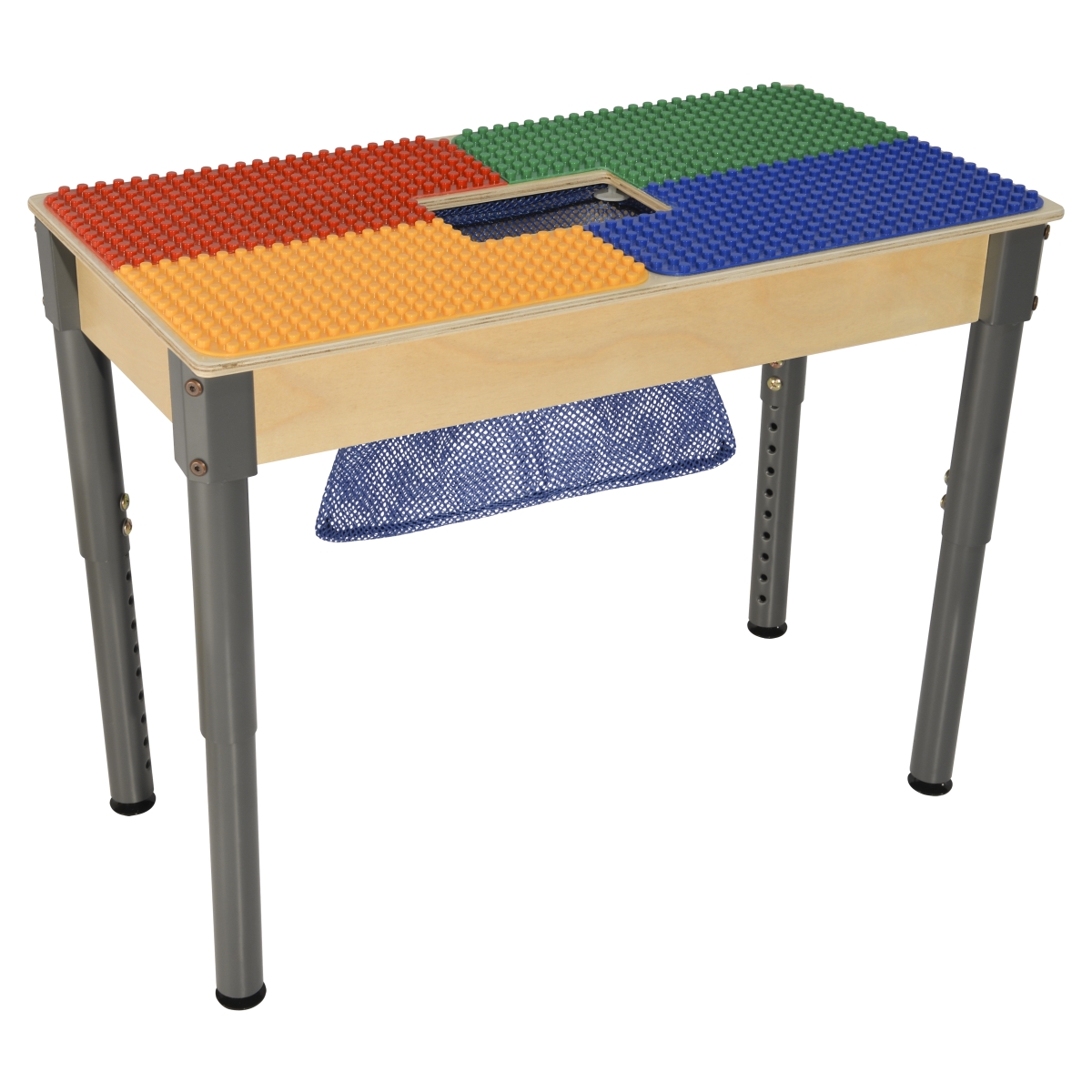 Tp1631pgna1217 12 X 17 In. Duplo Compatible Rectangle Table With Adjustable Legs, Multi Color