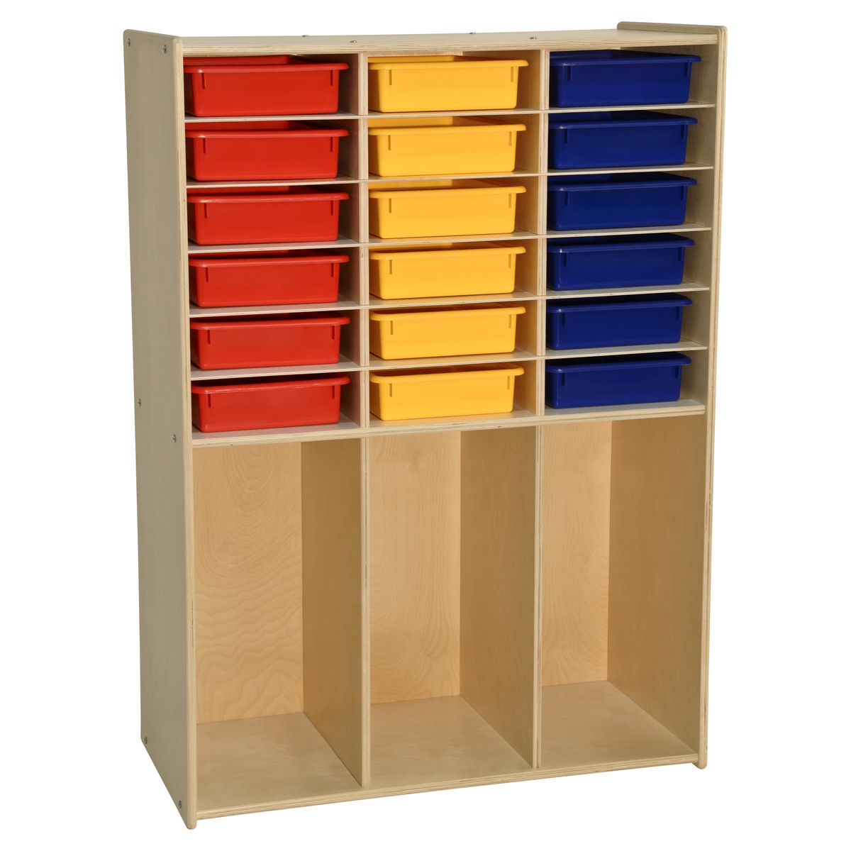 C990343f-at 18 Bin Cabinet With Assorted Color - Assembled