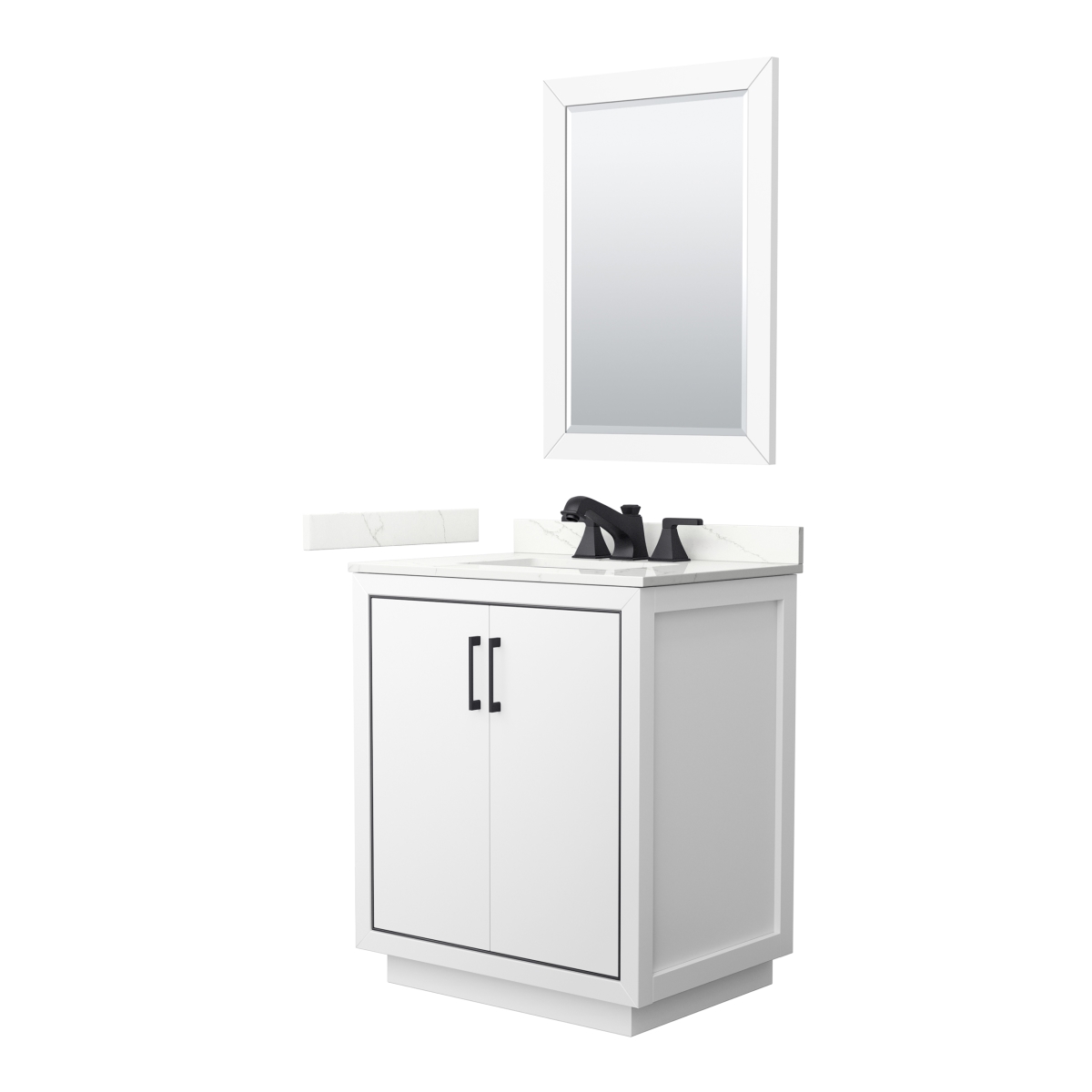 UPC 840193366565 product image for 30 in. Single Bathroom Vanity in White with Giotto Quartz Countertop Undermount  | upcitemdb.com