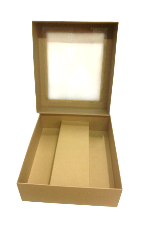 Sp0058-gold Paperboard Box With Double Wine Compartment Gold
