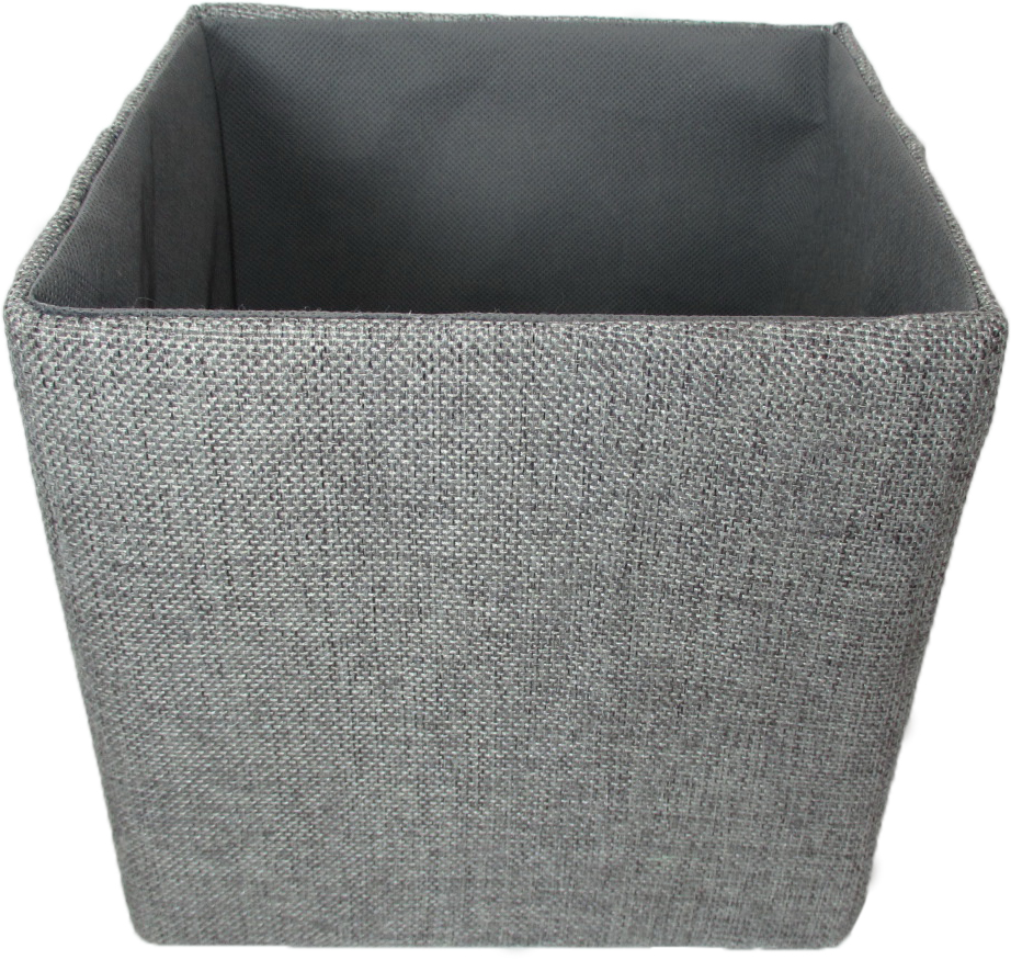 70042-7p 7 In. Collapsible Tote Gray Canvas Pack Of 2
