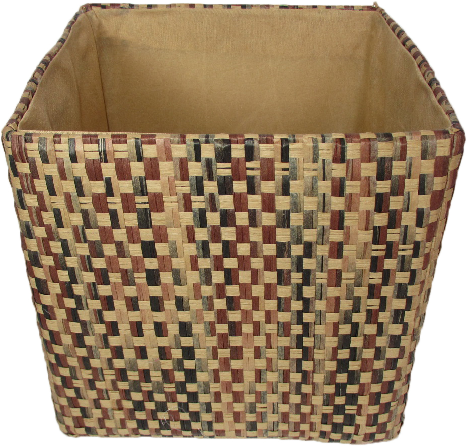 70032-7p 7 In. Collapsible Tote Mahogany Tweed Pack Of 2