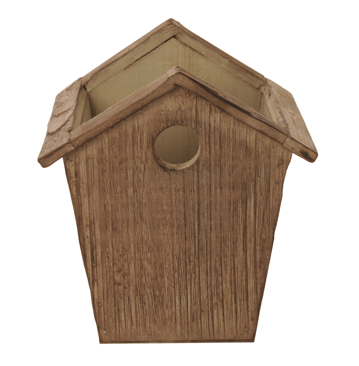 8541 4.75 In. Rustic Wood Birdhouse Planter Pack Of 2