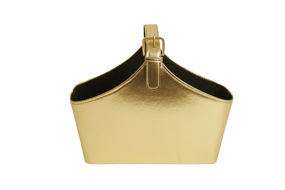 4004-gold-sm Gold Faux Leather Bag