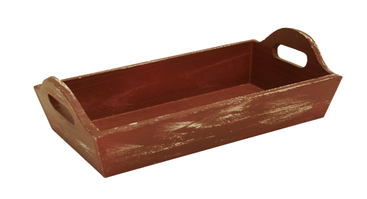Fl5066 Weathered Wooden Serving Trays, Red