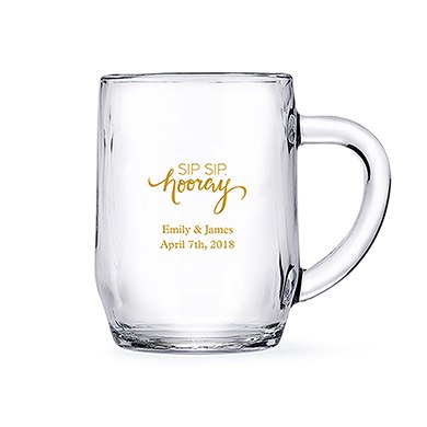 41085-pad Clear Glass Coffee Mugs Personalized