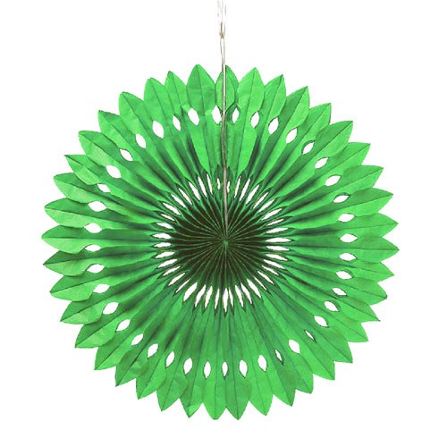 43006-03 Paper Pinwheel Decor, Green