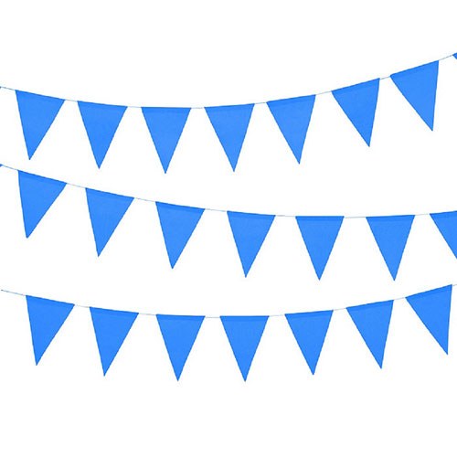 43003-01 Paper Pennant Banner, Royal Blue