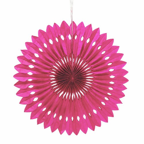 43006-31 Paper Pinwheel Decor, Hot Pink
