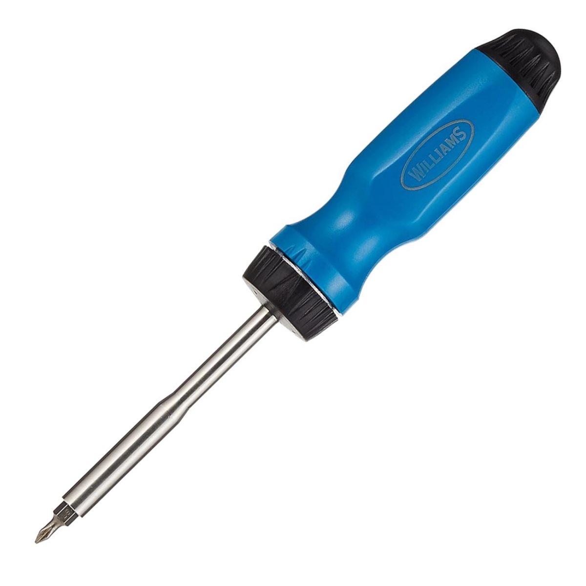 JHWWRS1 9 in. Magnetic Multi Bit Ratcheting Screwdriver with 0.25 in. Hex Shank Bits