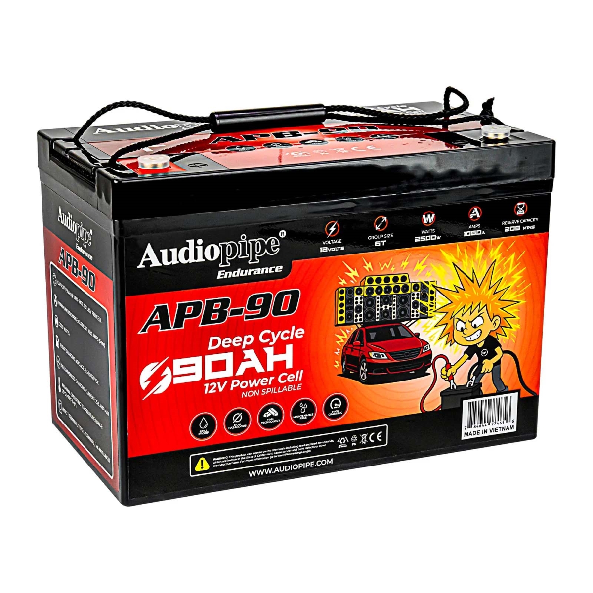APB90 12V AGM Deep Cycle Power Cell Battery - 90Ah