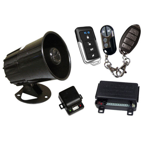 K9MUNDIAL6 K-9 Car Alarm with Keyless Entry - Includes 3 Different Transmitter Designs