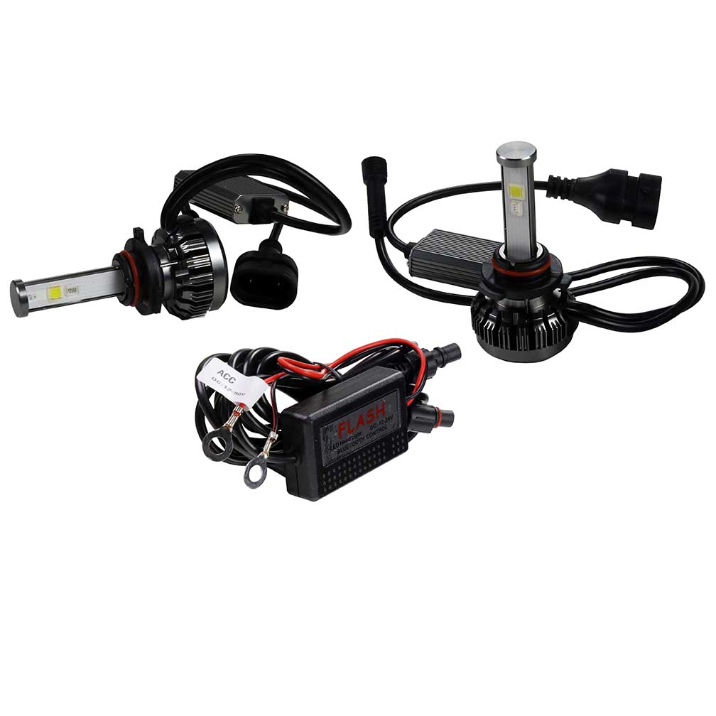 Maxpower RGBH36K H3 RGB 6000K LED Headlights Controlled by Smart Phone Via Bluetooth Maxpower RGBH36K H3 RGB 6000K LED Headlights Controlled by Smart Phone Via Bluetooth
