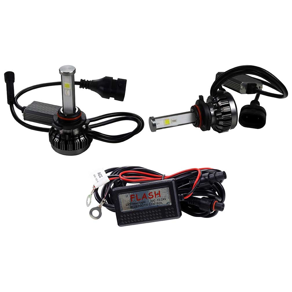 Maxpower RGBH46K H4 RGB 6000K LED Headlights Controlled by Smart Phone Via Bluetooth Maxpower RGBH46K H4 RGB 6000K LED Headlights Controlled by Smart Phone Via Bluetooth