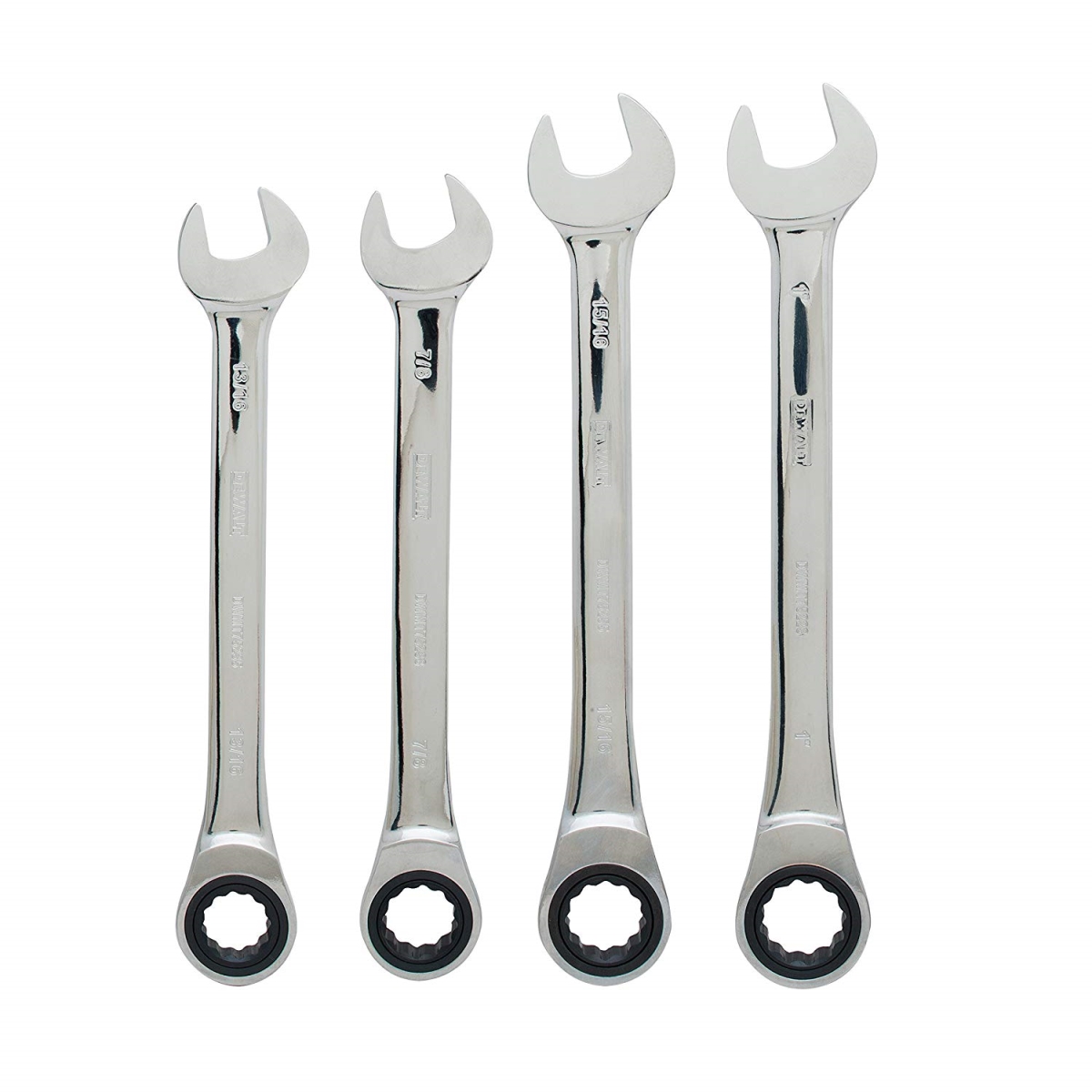 Dwmt74193 Ratcheting Combination Sae Wrench Set - 4 Piece